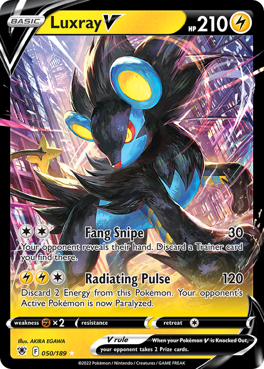 Luxray V 50/189 Rare Holo V | Astral Radiance | Pokemon Card