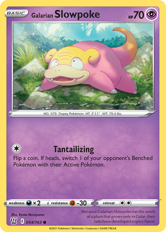 Galarian Slowpoke 54/163 Common | Battle Styles | Pokemon Card