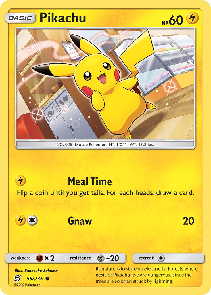 Pikachu 55/236 Common | Unified Minds | Pokemon Card