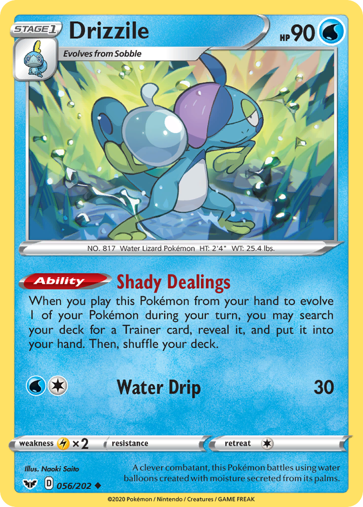 Drizzile 56/202 Uncommon | Sword & Shield | Pokemon Card