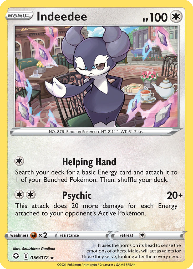 Buy Indeedee | Shining Fates | Pokemon Card Australia Brickheads Collectables Buy Indeedee | Shining Fates | Pokemon Card Australia Brickheads Collectables