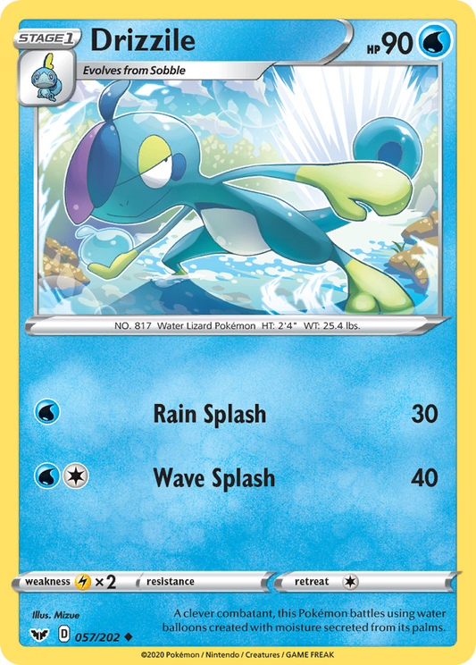 Drizzile 57/202 Uncommon | Sword & Shield | Pokemon Card