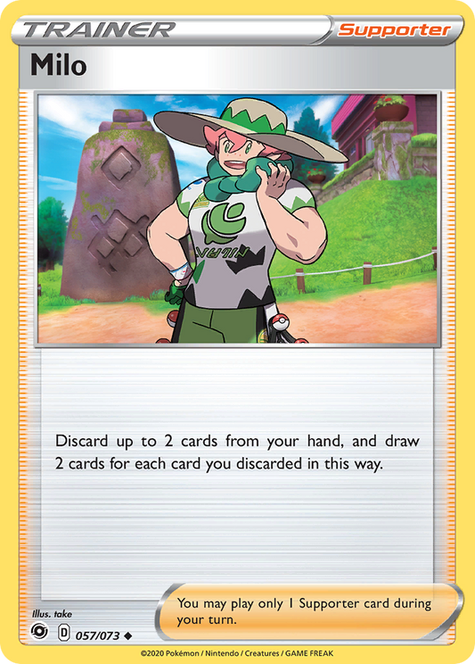 Milo 57/73 Uncommon | Champion's Path | Pokemon Card