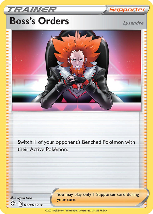 Boss's Orders 58/72 Rare | Shining Fates | Pokemon Card