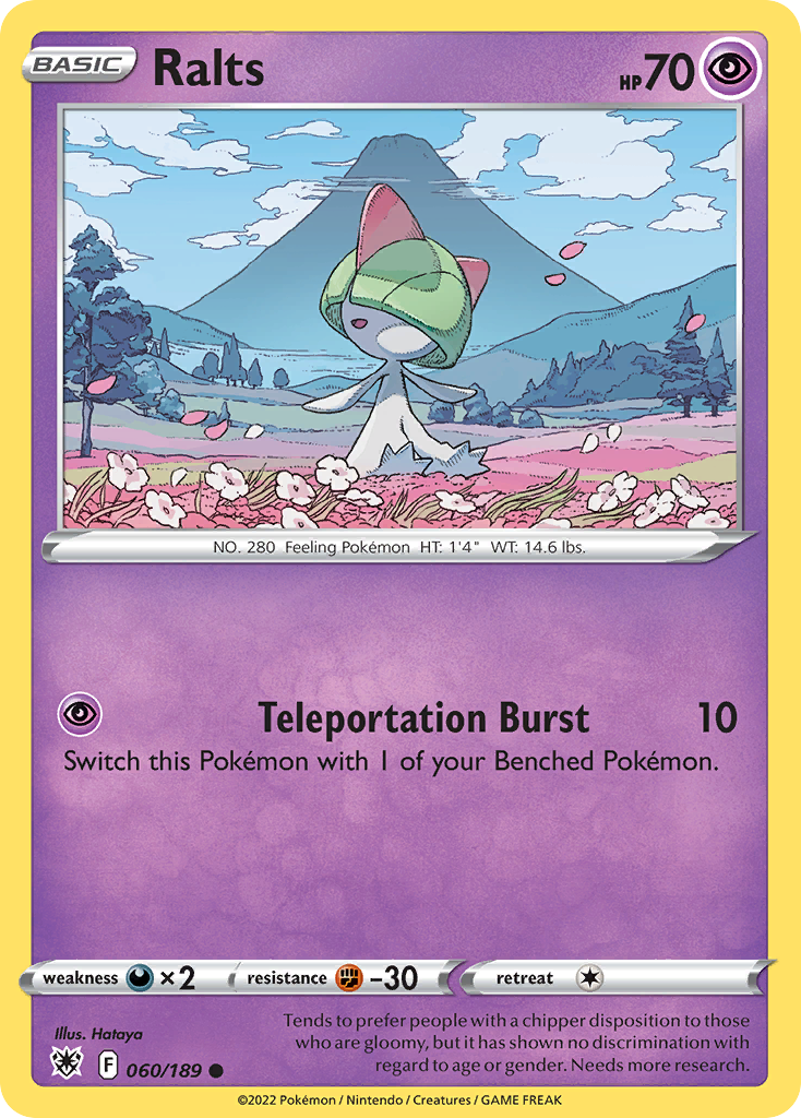 Ralts 60/189 Common | Astral Radiance | Pokemon Card