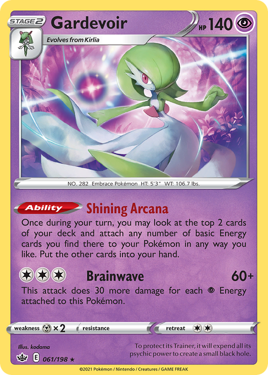 Gardevoir 61/198 Rare | Chilling Reign | Pokemon Card