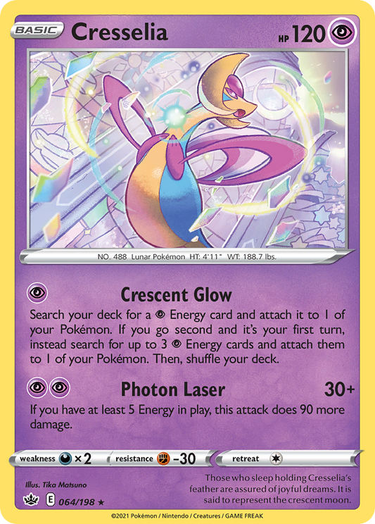 Cresselia 64/198 Rare | Chilling Reign | Pokemon Card