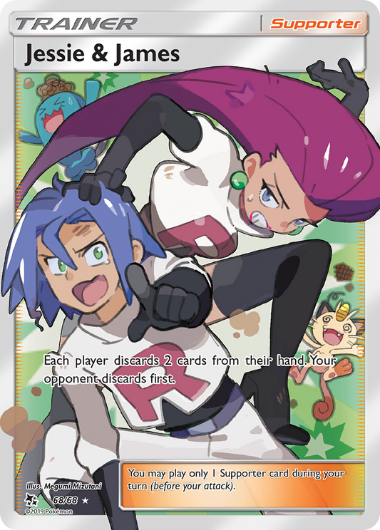 Jessie & James 68/68 Rare Ultra | Hidden Fates | Pokemon Card