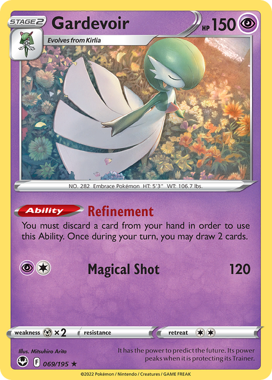 Gardevoir 69/195 Rare | Silver Tempest | Pokemon Card