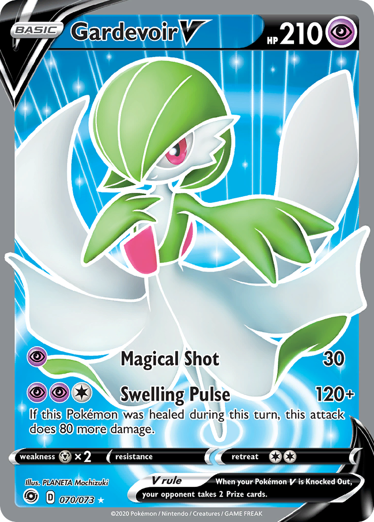 Gardevoir V 70/73 Rare Ultra | Champion's Path | Pokemon Card