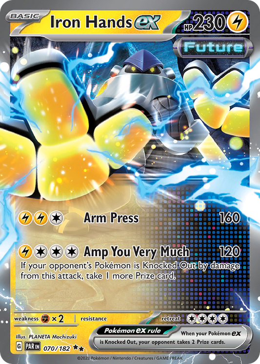 Iron Hands ex 70/182 Double Rare | Paradox Rift | Pokemon Card
