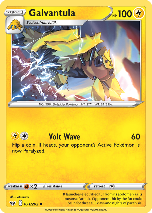 Galvantula 71/202 Uncommon | Sword & Shield | Pokemon Card