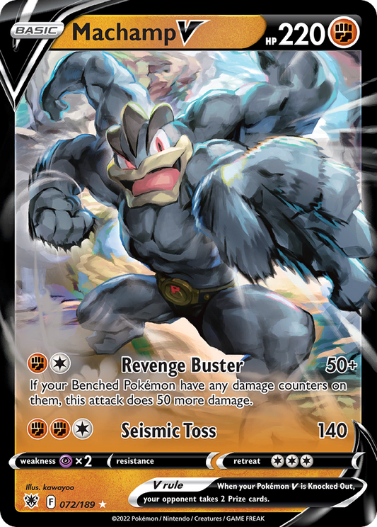Machamp V 72/189 Rare Holo V | Astral Radiance | Pokemon Card