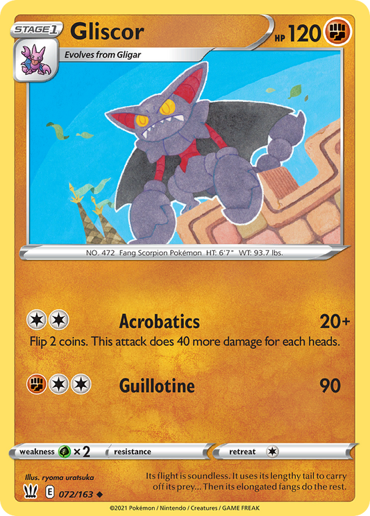 Gliscor 72/163 Uncommon | Battle Styles | Pokemon Card
