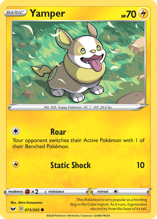 Yamper 73/202 Common | Sword & Shield | Pokemon Card