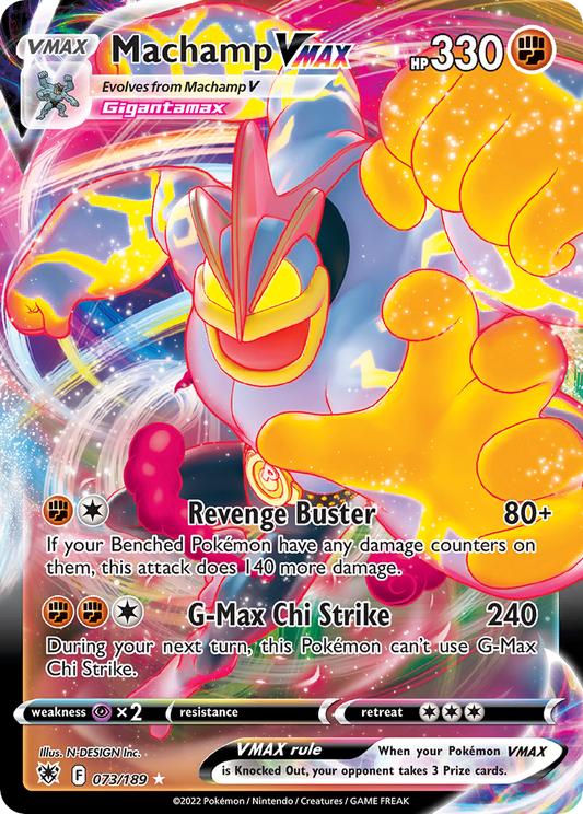 Machamp VMAX 73/189 Rare Holo VMAX | Astral Radiance | Pokemon Card