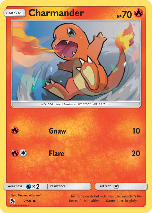 Charmander 7/68 Common | Hidden Fates | Pokemon Card