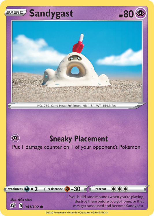 Sandygast 81/192 Common | Rebel Clash | Pokemon Card