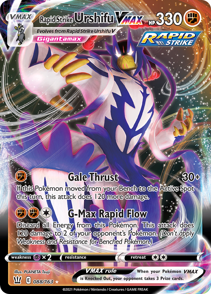 Rapid Strike Urshifu VMAX 88/163 Rare Holo VMAX | Battle Styles | Pokemon Card