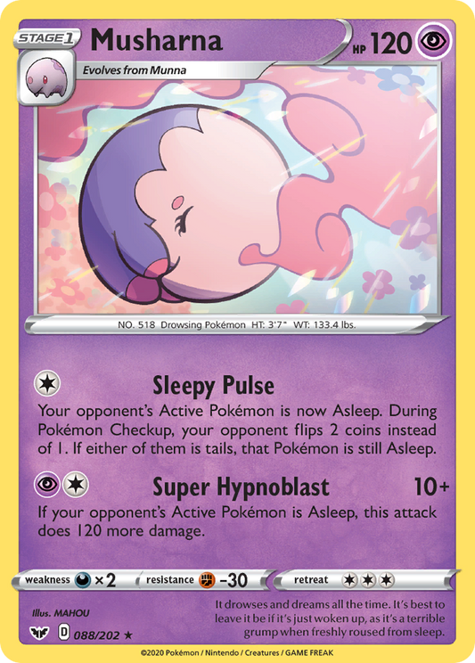 Musharna 88/202 Rare | Sword & Shield | Pokemon Card