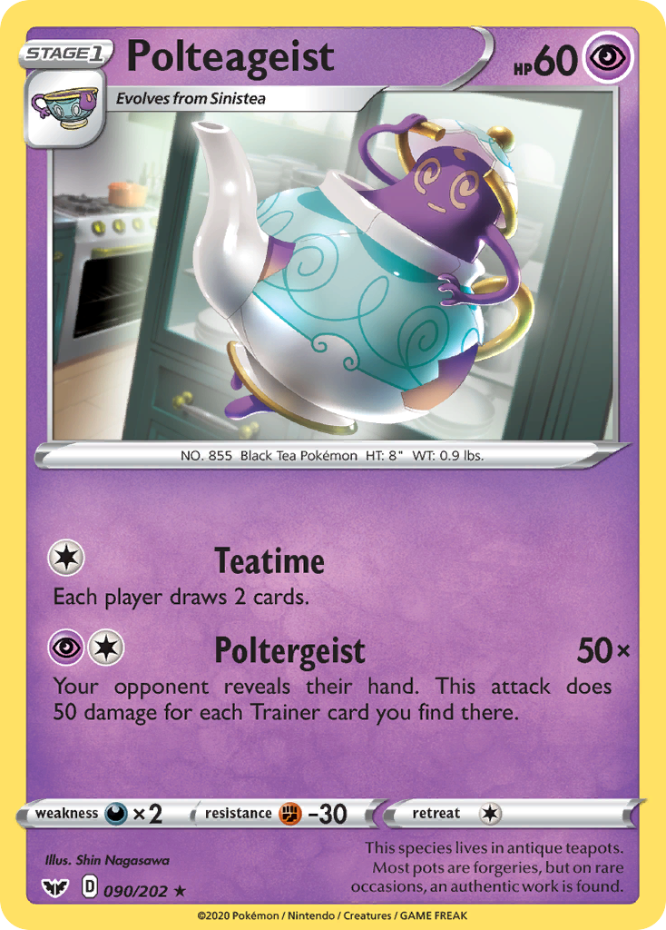Polteageist 90/202 Rare | Sword & Shield | Pokemon Card