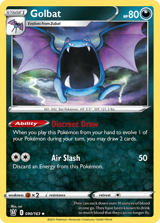 Golbat 90/163 Uncommon | Battle Styles | Pokemon Card
