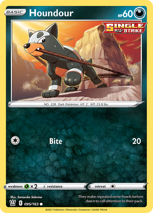 Houndour 95/163 Common | Battle Styles | Pokemon Card