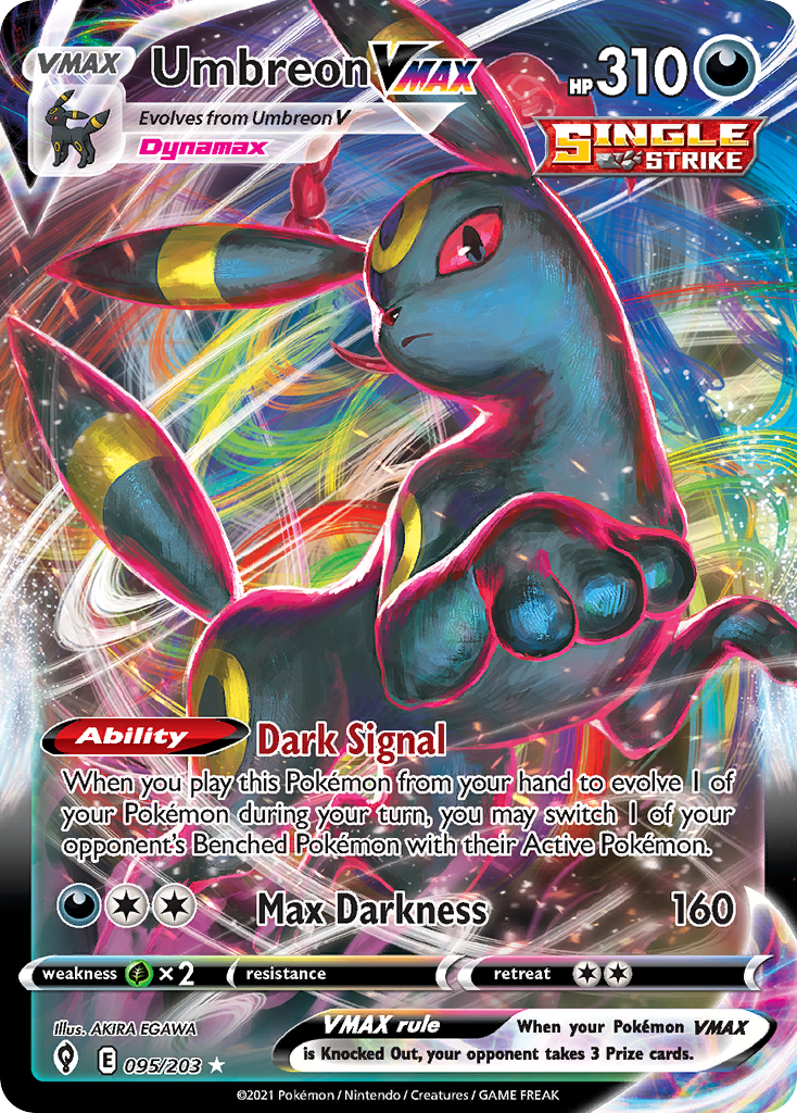 Umbreon VMAX 95/203 Rare Holo VMAX | Evolving Skies | Pokemon Card