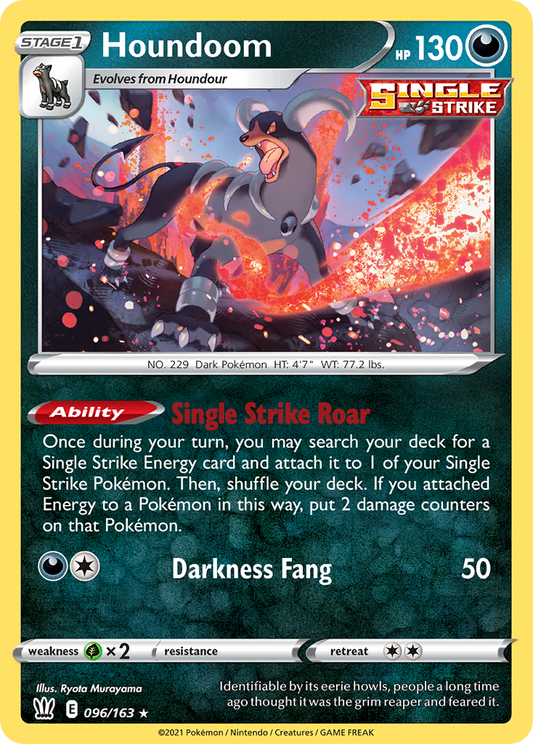 Houndoom 96/163 Rare Holo | Battle Styles | Pokemon Card