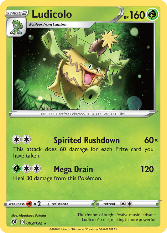 Ludicolo 9/192 Rare | Rebel Clash | Pokemon Card