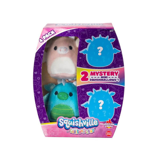 Dragon Squad ~ GAMESTOP EXCLUSIVE ~ 4-Pack Squishville Plush