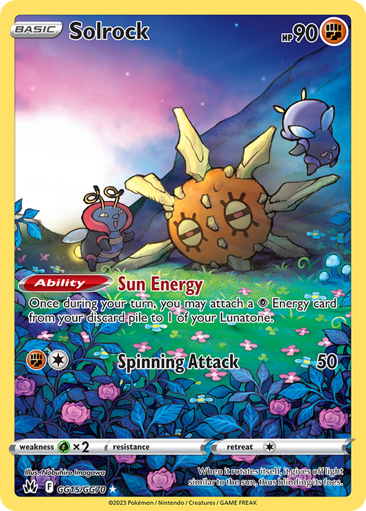 Solrock GG15/70 Trainer Gallery Rare Holo | Crown Zenith Galarian Gallery | Pokemon Card