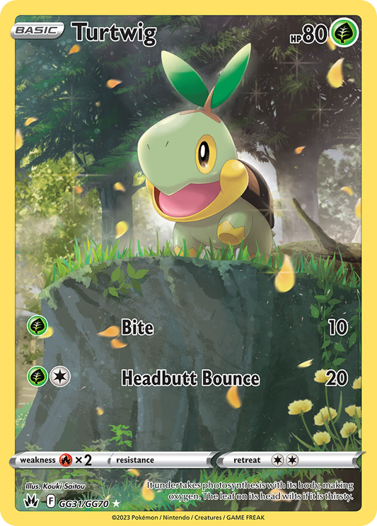 Turtwig GG31/70 Trainer Gallery Rare Holo | Crown Zenith Galarian Gallery | Pokemon Card
