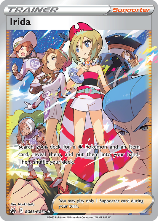 Irida GG63/70 Rare Ultra | Crown Zenith Galarian Gallery | Pokemon Card