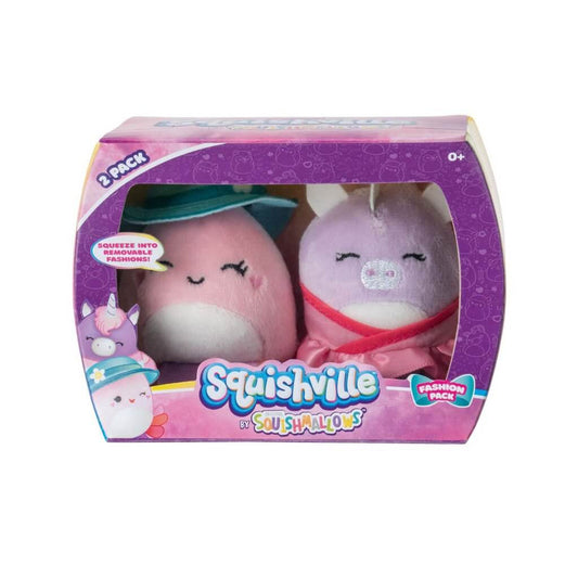 Jeanne and Ponderosa ~ Mini Fashion 2 Pack Squishville Plush