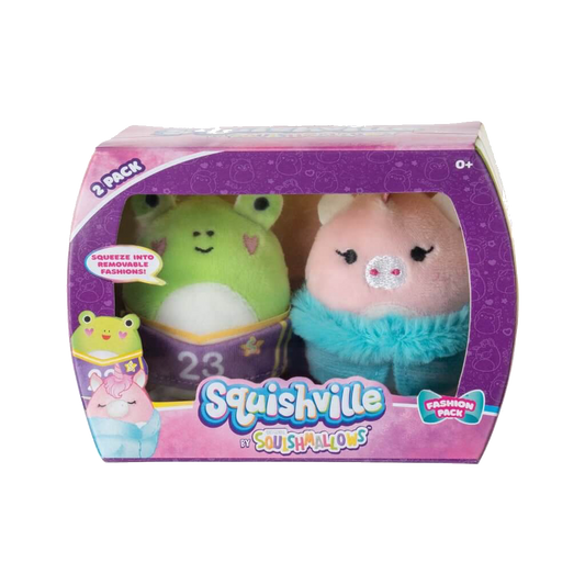 Elizabeth and Phillippe ~ Mini Fashion 2 Pack Squishville Plush