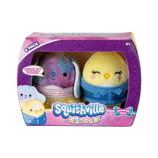 Ryder and Chuck ~ Mini Fashion 2 Pack Squishville Plush