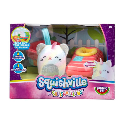 Picnic Set Caticorn ~ Mini Squishville Plush Accessory Set