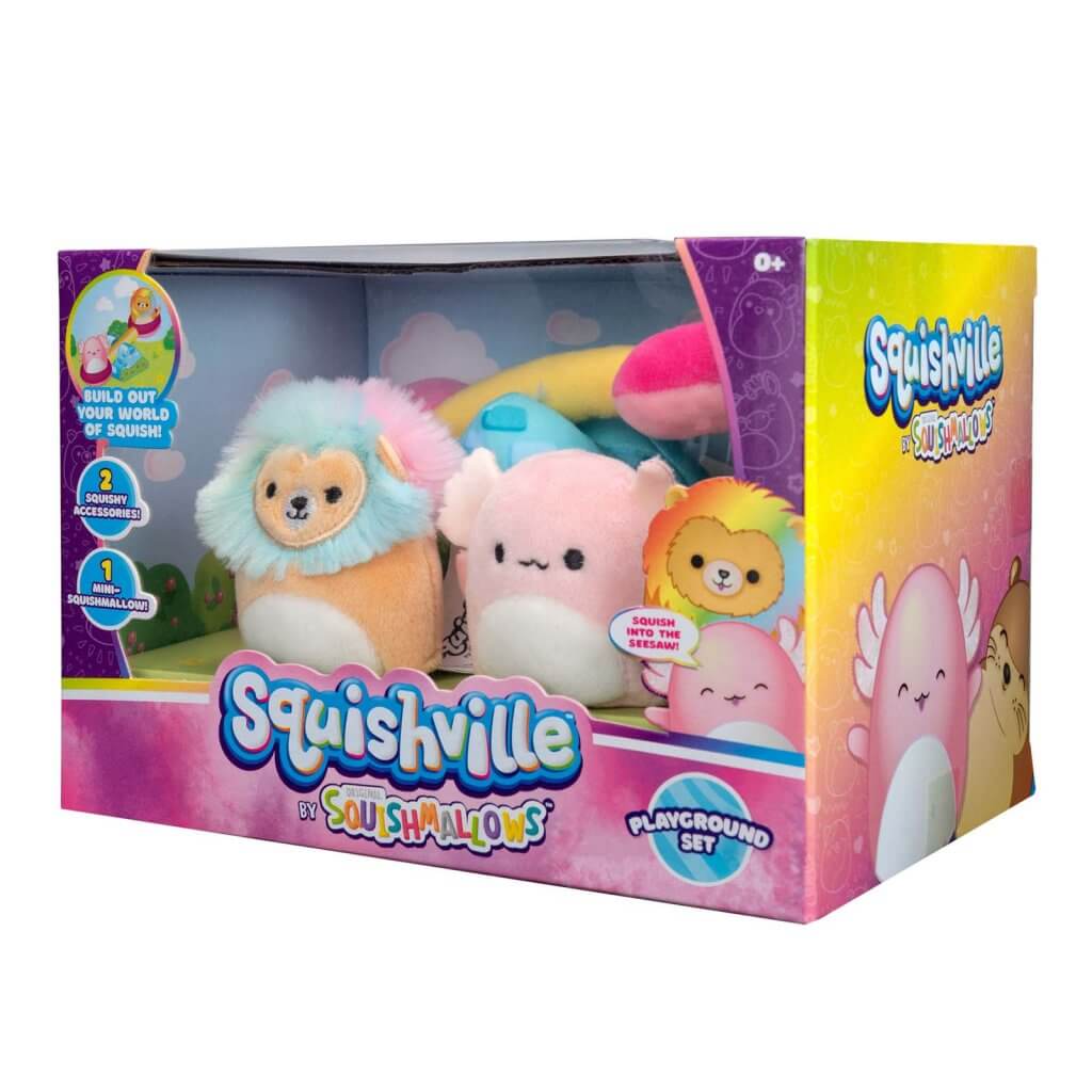 Playground Set Axolotl Lion ~ Mini Squishville Plush Accessory Set ~ Limit ONE P