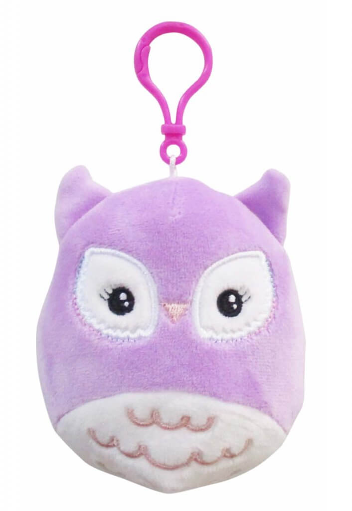 Miranda the Purple Owl Clip On  ~ 3.5" inch Squishmallows