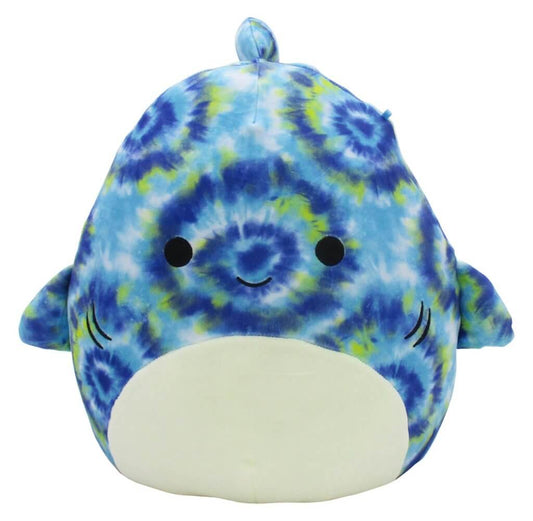Luther the Tie-Dye Blue Shark ~ 12" inch Squishmallows ~ SEA LIFE ~ In Stock!