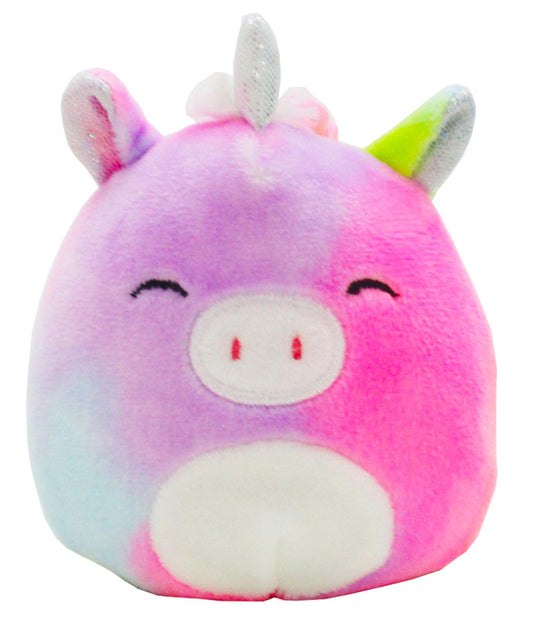 Phoenix the Unicorn ~ 3.5" inch Clip On Squishmallow ~ Over the Rainbow Squad