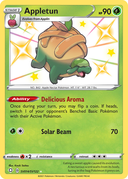 Appletun SV014/122 Rare Shiny | Shining Fates Shiny Vault | Pokemon Card