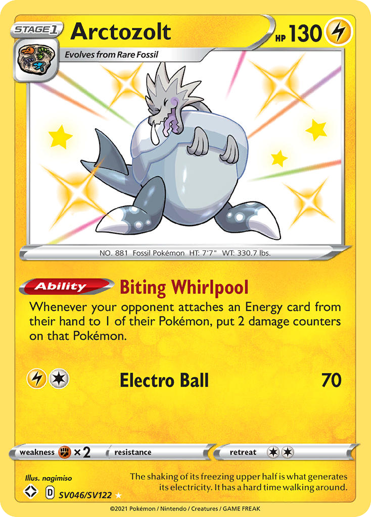 Arctozolt SV046/122 Rare Shiny | Shining Fates Shiny Vault | Pokemon Card