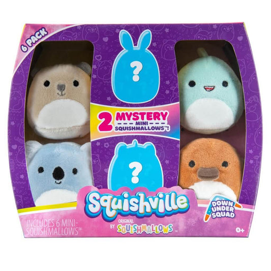 Down Under Squad ~ Mini 6 Pack Squishville Plush ~ In Stock!