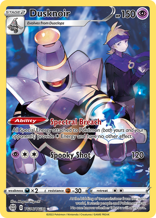 Dusknoir TG06/30 Trainer Gallery Rare Holo | Brilliant Stars Trainer Gallery | Pokemon Card