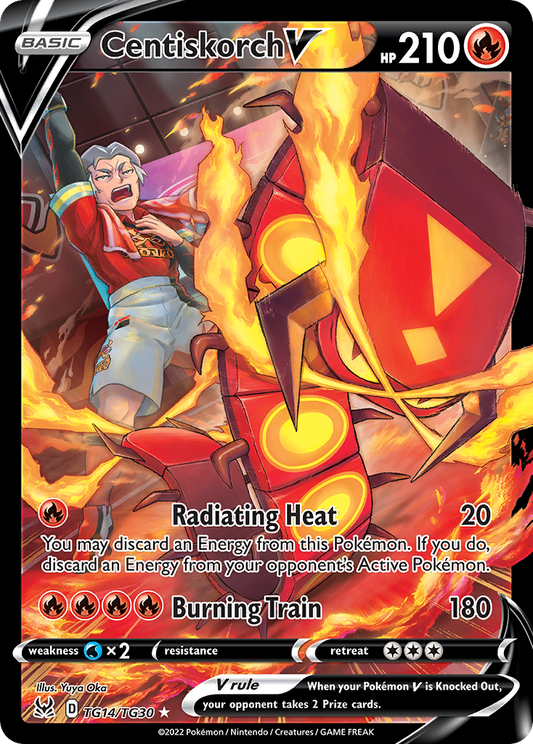 Centiskorch V TG14/30 Rare Holo V | Lost Origin Trainer Gallery | Pokemon Card