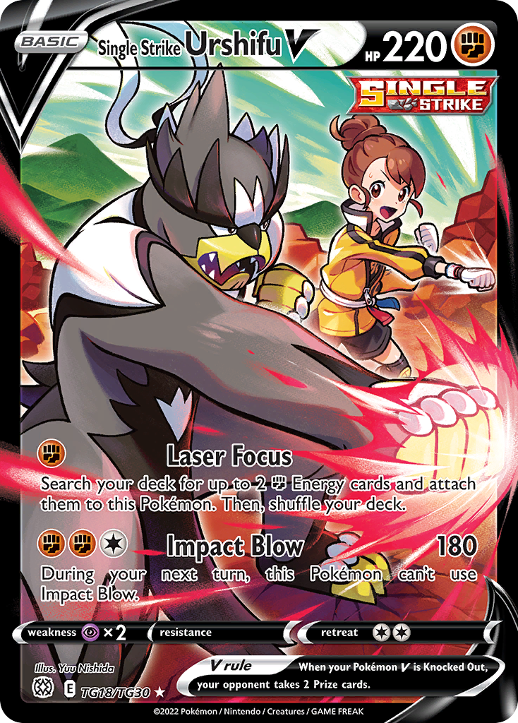 Buy Single Strike Urshifu V TG18/30 Rare Holo V