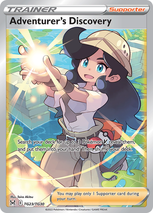 Adventurer's Discovery TG23/30 Rare Ultra | Lost Origin Trainer Gallery | Pokemon Card