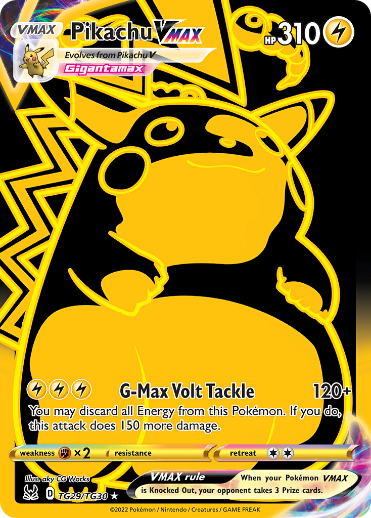 Pikachu VMAX TG29/30 Rare Secret | Lost Origin Trainer Gallery | Pokemon Card